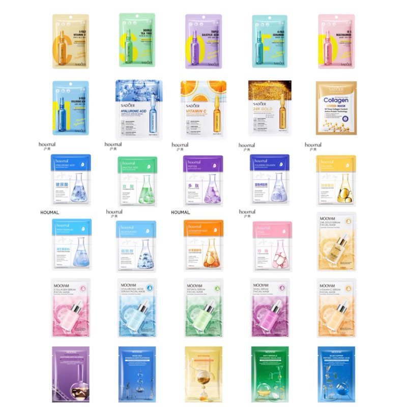 Combo mặt nạ trái cây mix theo tình trạng da cấp ẩm dưỡng trắng da giảm thâm nám giúp da trắng sáng