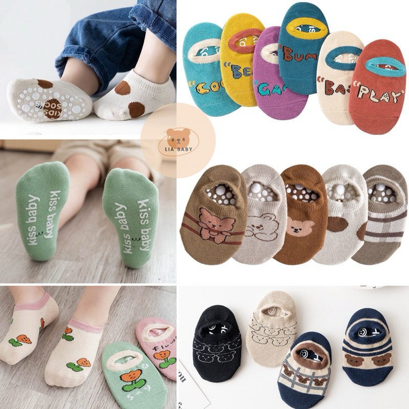 Tất Thú, Vớ Hình Thú Cổ Ngắn Chống Trượt Cho Bé (B01)