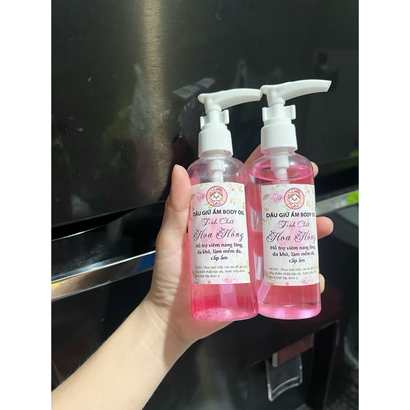 DẦU CẤP ẨM BODY OIL tinh chất hoa hồng