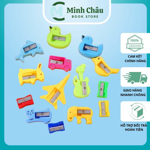 Gọt bút chì hoạt hình nhiều mẫu - Minh Châu Book Store