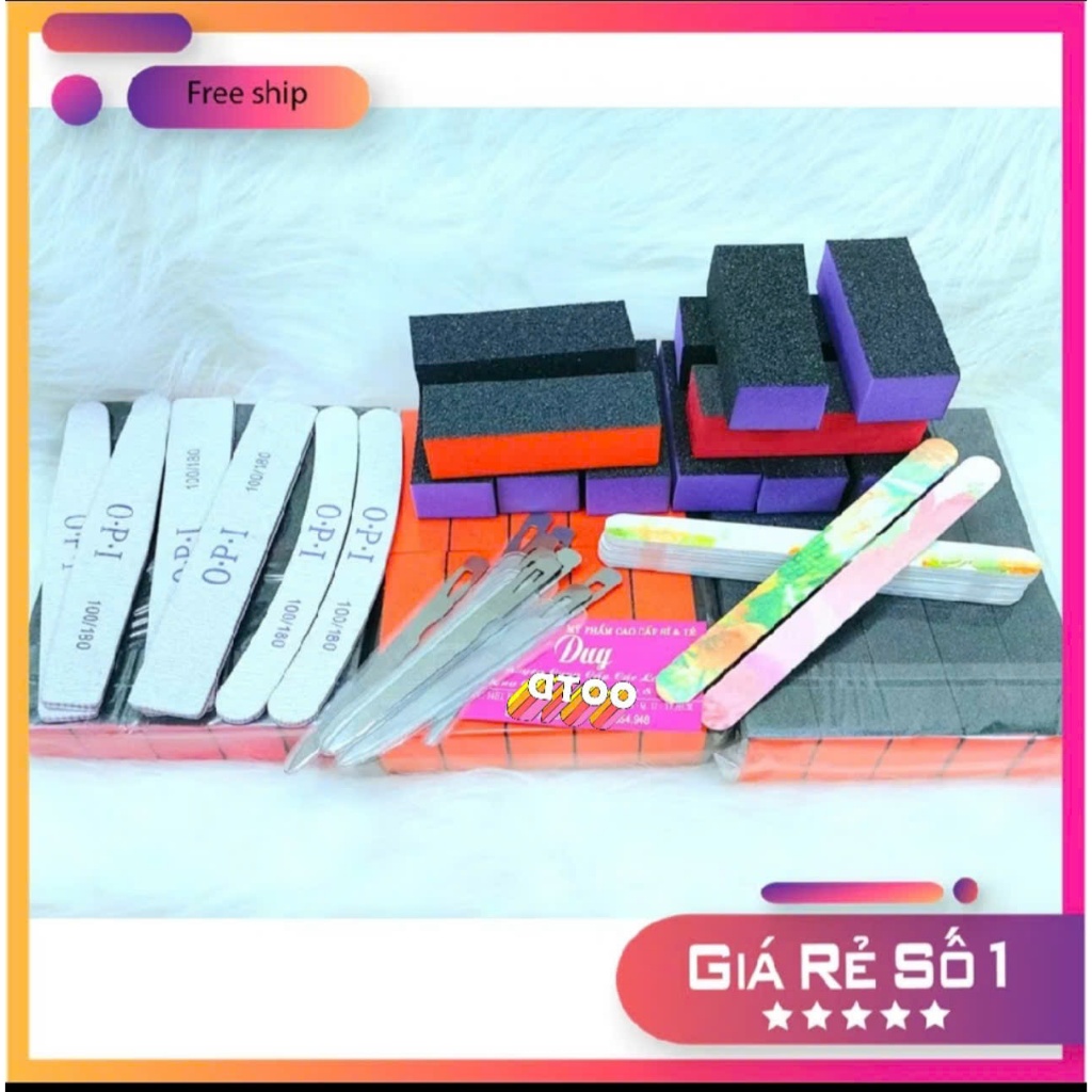 Dũa Giấy + Cục Chà Móng (Buffer) Các Loại
