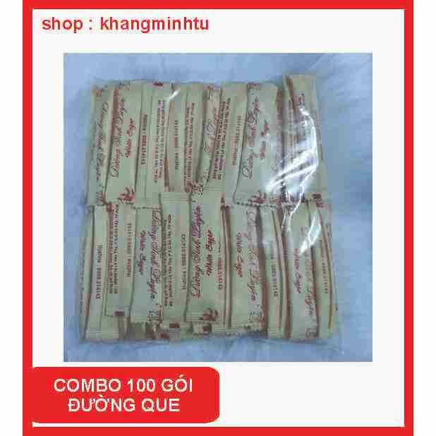 ( Combo 100 gói/bịch ) Đường Que Cà Phê 6gr - Đường Trắng