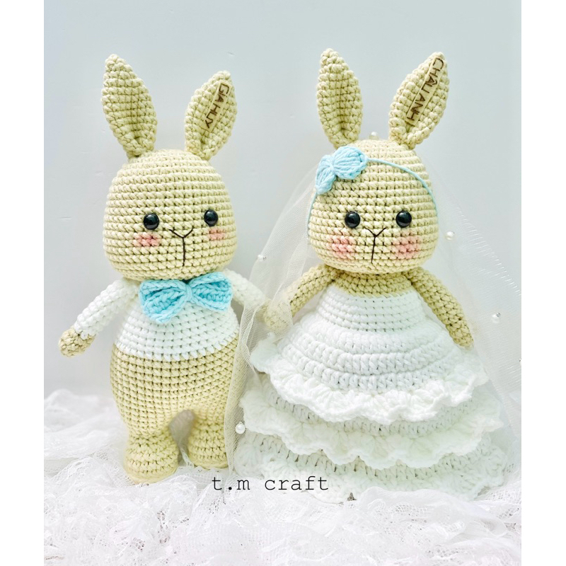 Thỏ cô dâu chú rể cute