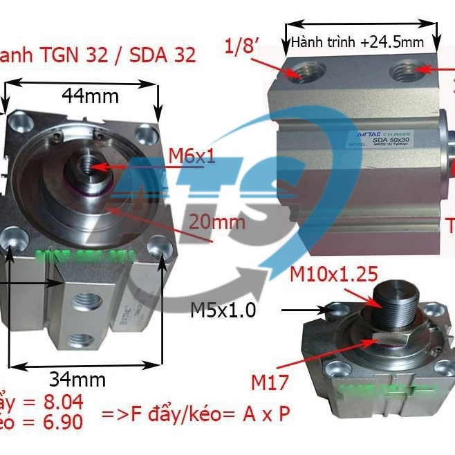 ATS_Xi lanh khí nén SDA 32
