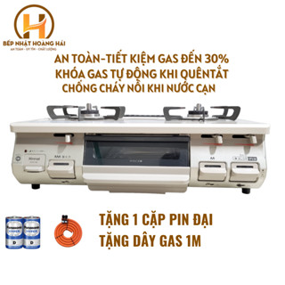 Bếp ga RINNAI nội địa nhật chống cháy nồi tự động ngắc gas nút nhấn tiết kiệm ga đến 30% đời cao an toàn