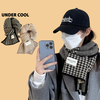 Khăn choàng len UNDERCOOL Unisex khăn 160x20cm kẻ họa tiết caro 2 màu đen nâu siêu mịn ấm áp dễ sử dụng KC08
