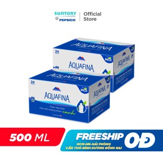 [KOL]Combo 2 Thùng Nước tinh khiết Aquafina (500ml/chai)
