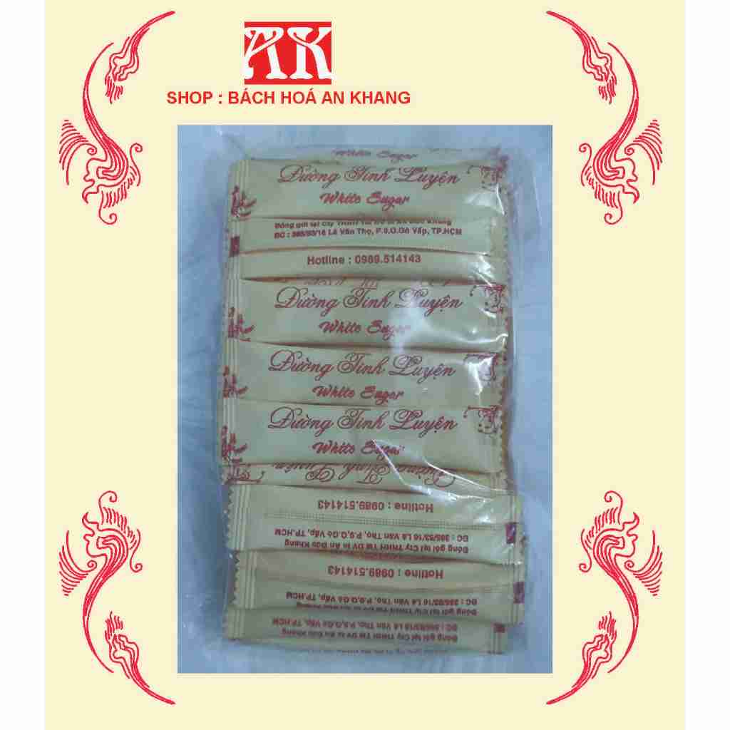 Đường Que Cà Phê 6gr ( Combo 50 gói/bịch ) - Đường trắng