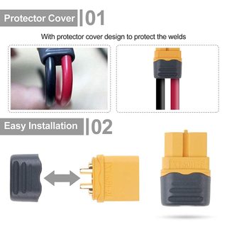 Jack cắm XT60H có chụp bảo vệ ( Jack Cắm Pin Lipo, Nối Nguồn Điện, Pin)