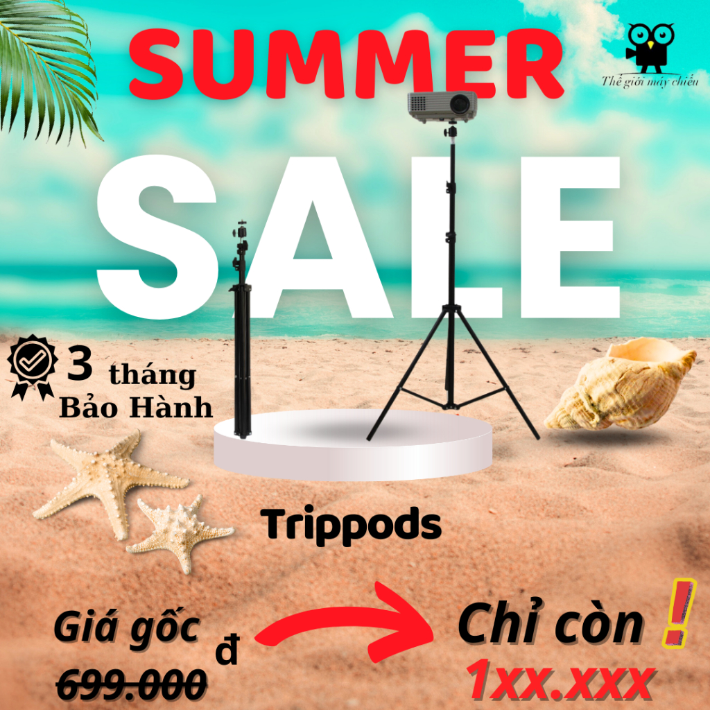 chân tripod đỡ máy chiếu và máy ảnh