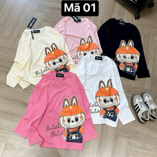 Áo thun cotton tay dài LABUBU BIGSIZE 60kg - 120kg [ Hàng QC chất cotton tàu mềm mát ]