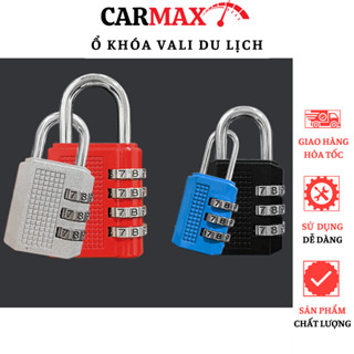 Ổ khoá số ổ khóa mini khóa vali mật khẩu xoay 4 chữ số khóa mật mã không cần chìa nhỏ gọn CarMax