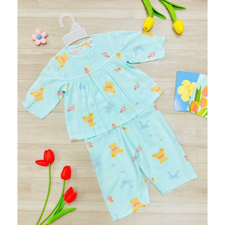 (7-25kg)đồ bộ tole lanh dài tay bé gái nhiều mẫu