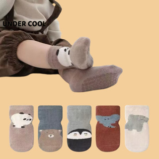 Set 5 Đôi Tất Vớ Trẻ Sơ Sinh UNDERCOOL Hình Thú Động Vật Cotton Cho Bé Trai Bé Gái Đi Cực Yêu TC73