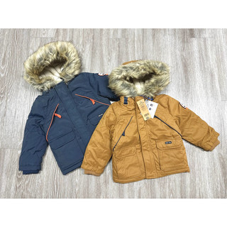 Áo khoác parka lót lông bé trai sz 1-6y form nhỏ