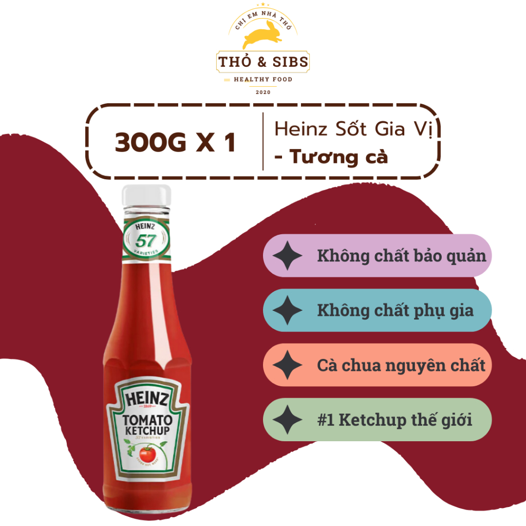 Tương Cà Chua 300 gr - Heinz Tomato Ketchup 300 gr