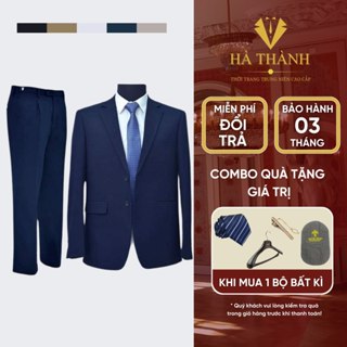 Bộ Vest Nam Trung Niên Chất Liệu Vải Cashmere Nhập Khẩu Italia Cao Cấp Sang Trọng Lịch Lãm