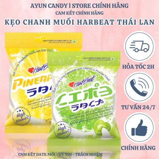 Kẹo Chanh Muối HartBeat Thái Lan Gói 120g Bổ Sung Vitamin C, Kẹo Ngậm Thơm Miệng