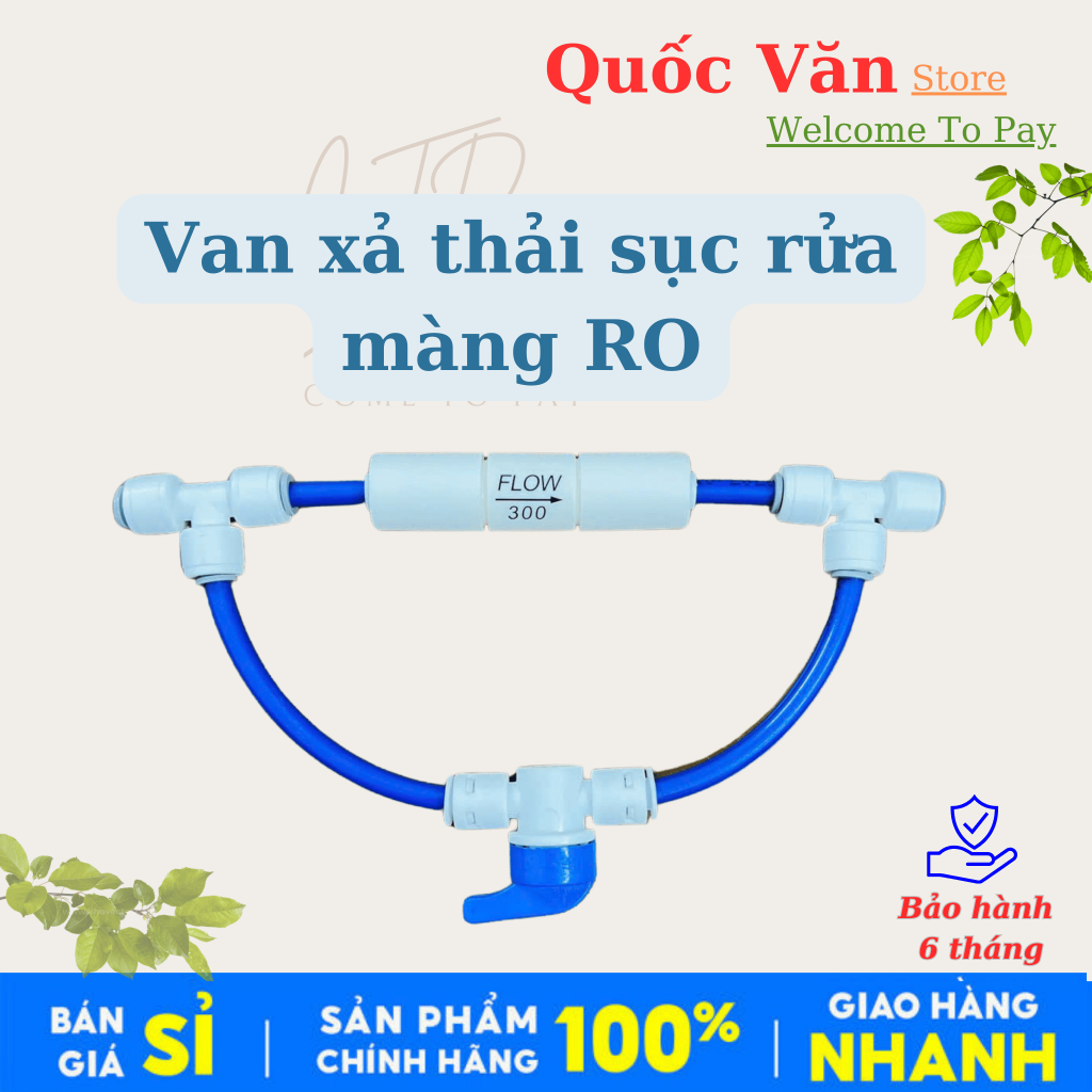 Van Xả Thải Sục Rửa Màng RO - Dùng cho máy lọc nước RO Sunhouse, Karofi, Kangaroo, AQUA,...