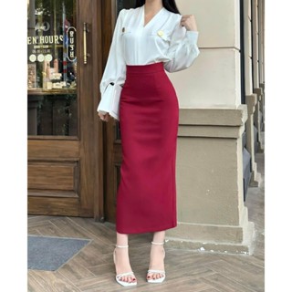 Chân Váy bút chì dài 80-90cm xẻ sau chất Vitex hàng 2 lớp dày đẹp