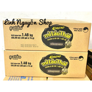 (Thùng 20 gói) Mì trộn tương đen (3 vị) Koreno 78g.
