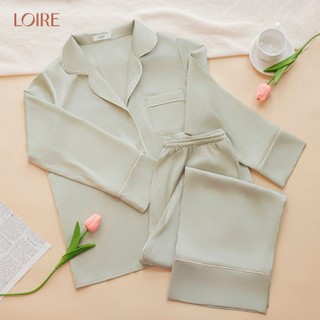 Bộ Đồ Ngủ Lụa Basic Dáng Dài Thoải Mái Loirechic PDD06