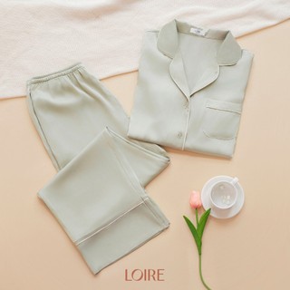 Bộ Đồ Ngủ Lụa Basic Dáng Dài Thoải Mái Loirechic PDD06