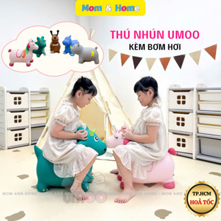 Thú Nhún kèm bơm cho bé UMOO chất liệu cao su cao cấp, không độc hại, an toàn cho bé - Mom and Home