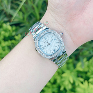 Đồng Hồ Nữ Chính Hãng Rolex Dây Thép Đúc Đặc Sang Trọng Chống Nước tuyệt đối