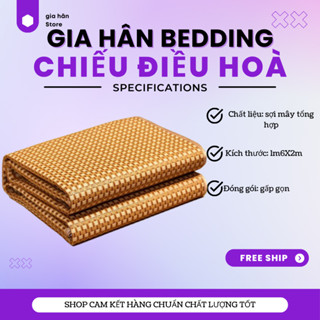 [ Lẻ Giá Sỉ ] Chiếu Điều Hòa Sợi Mây Tổng Hợp Nhiều Kích Thước 1m, 1m2, 1m4, 1m6, 1m8 Siêu Thoáng Mát, Chiếu Mùa Hè