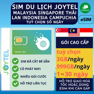 [GÓI CAO CẤP] SIM DU LỊCH MALAYSIA SINGAPORE INDONESIA KHÔNG GIỚI HẠN INTERNET 4G KHÔNG CHẶN FB GG