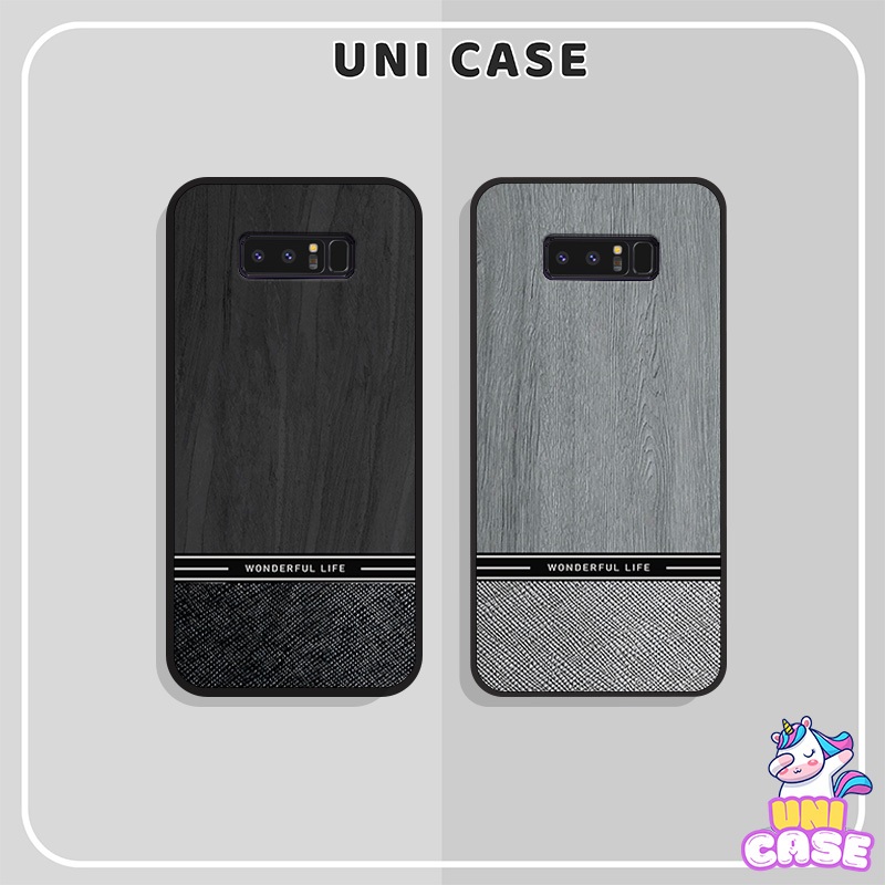 Ốp SamSung Note 8 - Note 9 In Hình da vân gỗ sang xịn