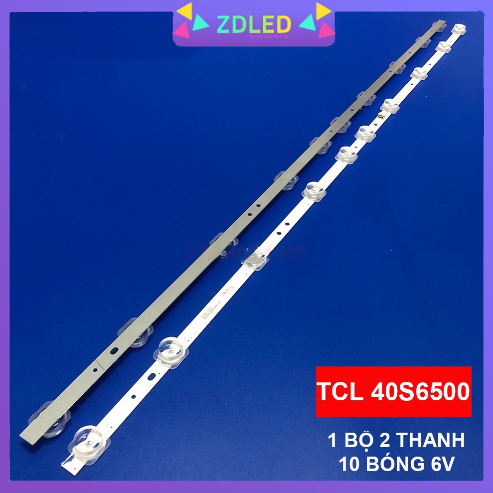 LED TIVI  TCL 40S6500 40S6800  40P65 40D3000 MỚI 100% THANH 2 THANH, MỖI THANH 10 BÓNG 6V, DÀI 74,2c