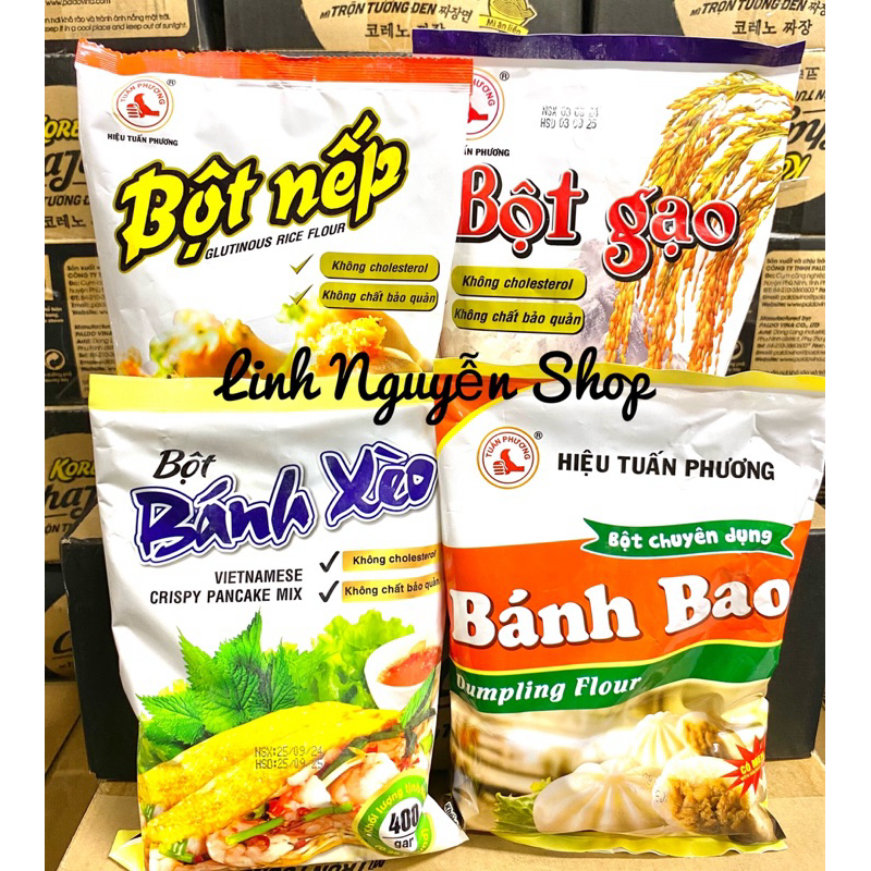 Bột Bánh Bao/Cuốn/Xèo/Chiên Chuối...Tuấn Phương Gói 400g