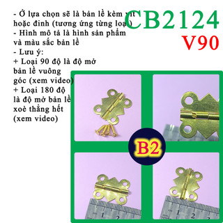 Bản lề mini kèm vít dùng để chế DIY
