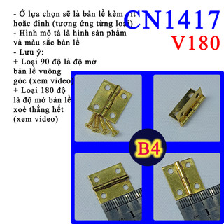 Bản lề mini kèm vít dùng để chế DIY