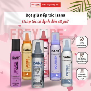 [NỘI ĐỊA ĐỨC] Bọt mềm giữ nếp và tạo kiểu tóc Isana 150ml - Mousse mềm giữ nếp tóc xoăn đến 48h