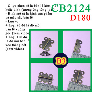 Bản lề mini làm hộp, tủ nhỏ