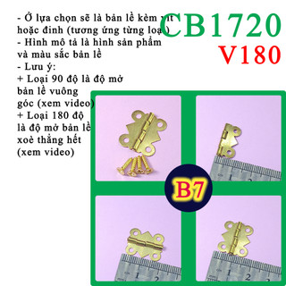 Bản lề mini làm hộp, tủ nhỏ