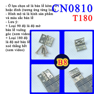 Bản lề mini làm hộp, tủ nhỏ