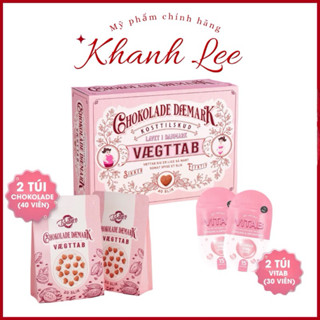 ( Hoả tốc+ Che Tên ) KẸO SOCOLA GIẢM CÂN ĐAN MẠCH HỒNG 40 VIÊN tặng kèm detox mẫu 2024