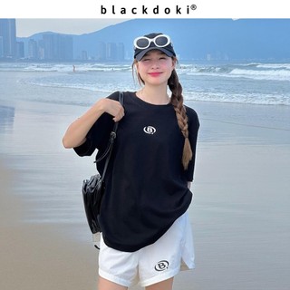  BLACKDOKI Áo thun unisex B LOGO VER 3  áo phông basic hiện đại cá tính chất cotton dày dặn oversize nam nữ 