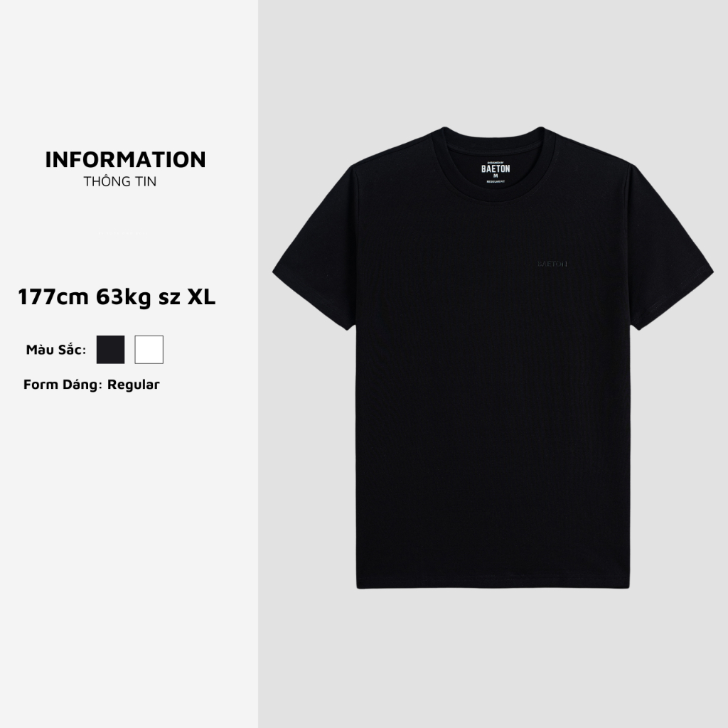 Áo thun nam nữ bản Premium chất liệu đặc biệt dày dặn, thoáng mát thương hiệu BAETON - T01
