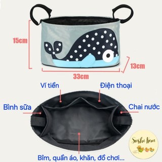 Túi treo xe đẩy đựng đồ cho bé