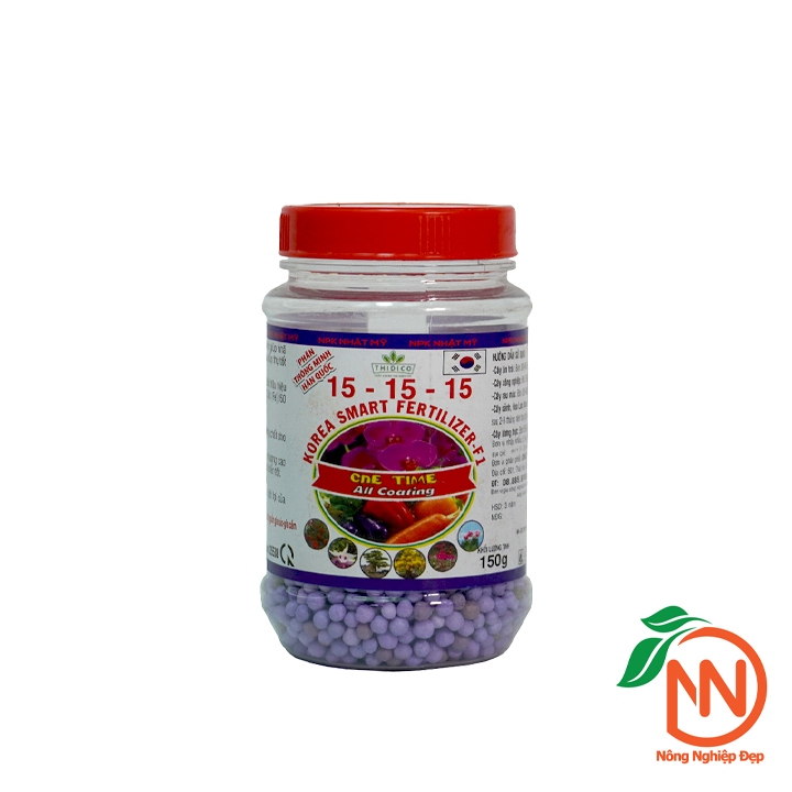 Phân Tan Chậm Hàn Quốc - NPK 15-15-15 - Dùng Trong Suốt 60-90 Ngày