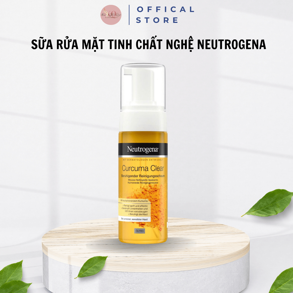 Sữa rửa mặt tạo bọt tinh chất nghệ Neutrogena 150ml