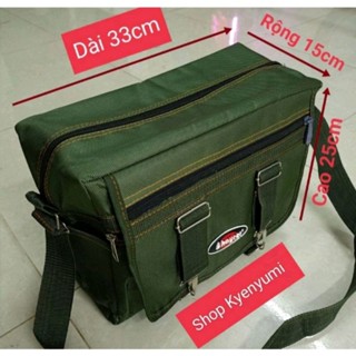 [Rẻ Nhất Shopee]Túi Đựng Đồ Nghề Đeo Chéo Có Móc Vãi Dù Tốt