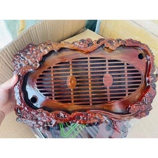 KHAY TRÀ NHỰA GIẢ GỖ KHAY BẦU DỤC