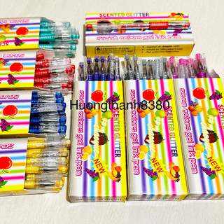  BÚT NHŨ GP-301 .BÚT NHŨ KIM TUYẾN HOA QUẢ  1 hộp  12 chiếc .Nhiều màu sắc 