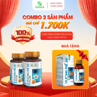  Liệu trình 2 hộp viên uống VƯƠNG PHẾ AN PLUS và 1 hộp siro Vương Phế An bổ phế giảm viêm họng 